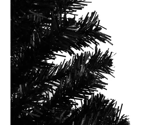 Dirbtinė Kalėdų Eglutė Su Žaisliukais, Juoda, 150cm Pvc