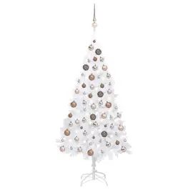 Izgaismota Mākslīgā Ziemassvētku Egle Ar Rotājumiem, 120Cm, Pvc Vidaxl Izgaismota Mākslīgā Ziemassvētku Egle Ar Rotājumiem, 120Cm, Pvc Vidaxl