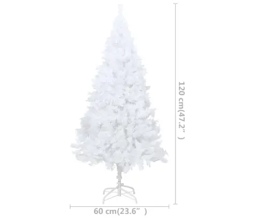 Izgaismota Mākslīgā Ziemassvētku Egle Ar Rotājumiem, 120Cm, Pvc Vidaxl