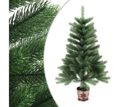Dirbtinė Apšviesta Kalėdų Eglutė Su Žaisliukais, Žalia, 90Cm