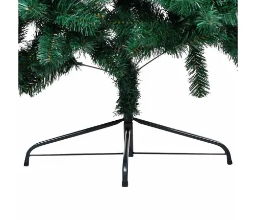 Izgaismota Ziemassvētku Egle Ar Rotājumiem, Zaļa, 120 Cm Vidaxl