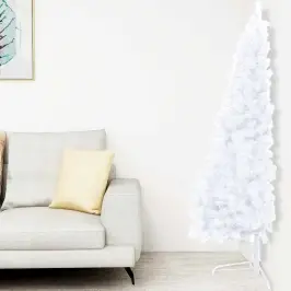 Izgaismota Ziemassvētku Egle Ar Rotājumiem, Balta, 240 Cm Vidaxl Izgaismota Ziemassvētku Egle Ar Rotājumiem, Balta, 240 Cm Vidaxl