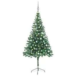 Valgustatud Kunstkuusk Kuulidega 180 cm 564 Oksa