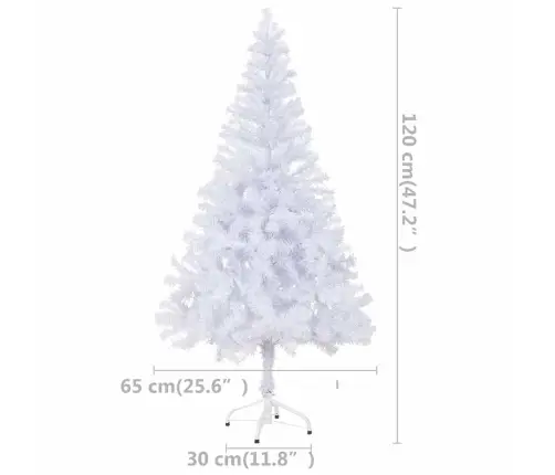 Mākslīgā Ziemassvētku Egle Ar Rotājumiem, 120 Cm, 230 Zari Vidaxl