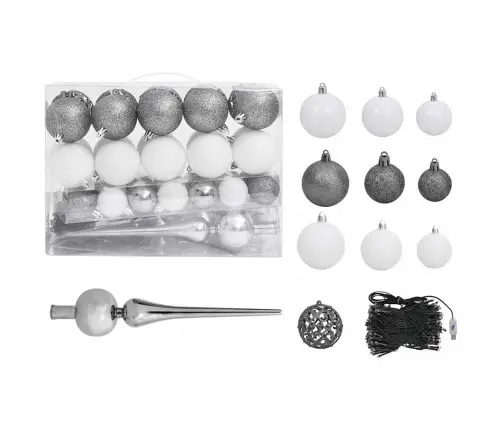 Dirbtinė Kalėdų Eglutė Su Žaisliukais, Juoda, 150cm Pvc Dirbtinė Kalėdų Eglutė Su Žaisliukais, Juoda, 150cm Pvc