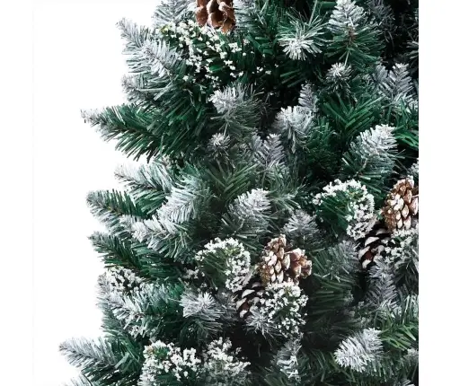 Dirbtinė Kalėdų Eglutė Su Žaisliukais Ir Kankorėžiais, 240Cm Dirbtinė Kalėdų Eglutė Su Žaisliukais Ir Kankorėžiais, 240Cm