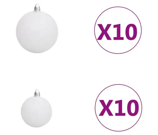 Izgaismota Ziemassvētku Egle Ar Rotājumiem, Zaļa, 240 Cm Vidaxl