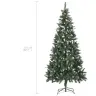 Härmas Valgustusega Kunstkuusk Kuulide Ja Käbidega 210 Cm