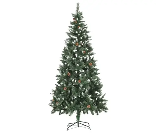 Härmas Valgustusega Kunstkuusk Kuulide Ja Käbidega 210 Cm