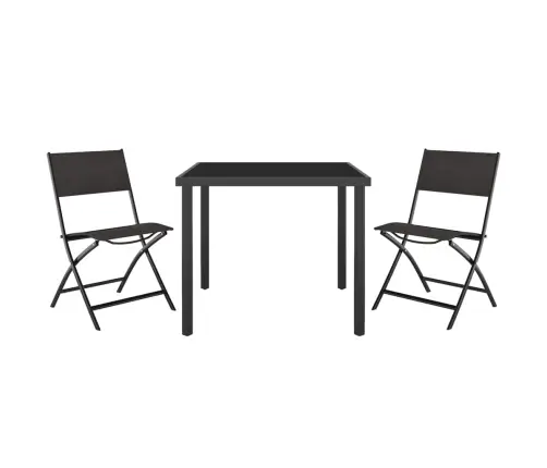 3-Daļīgs Dārza Mēbeļu Komplekts, Tērauds Vidaxl