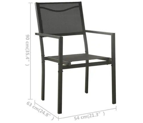 Lauko Valgomojo Baldų Komplektas, 3 Dalių, Plienas