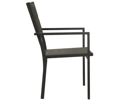 3-Daļīgs Dārza Mēbeļu Komplekts, Tērauds Vidaxl