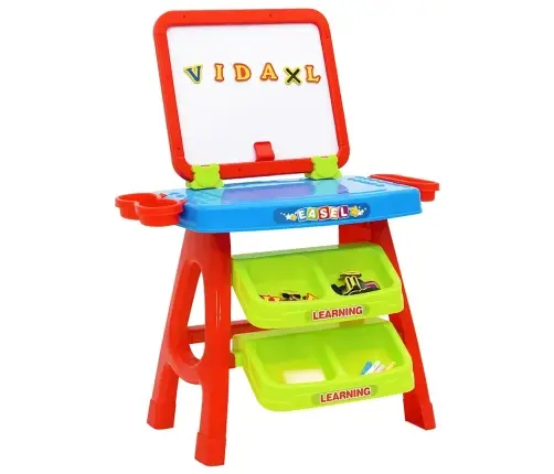 3-1 Bērnu Molberta Un Mācību Galda Spēļu Komplekts Vidaxl