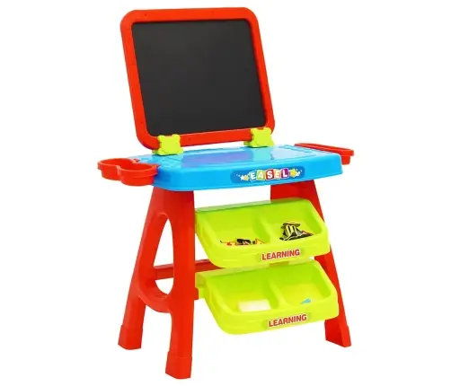 3-1 Bērnu Molberta Un Mācību Galda Spēļu Komplekts Vidaxl