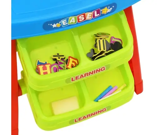 3-1 Bērnu Molberta Un Mācību Galda Spēļu Komplekts Vidaxl