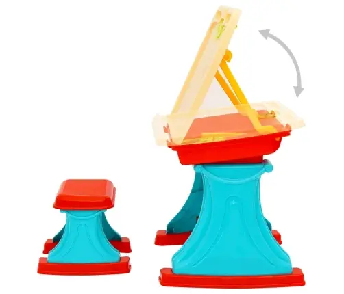 Bērnu Galds Ar Molbertu, Regulējams Vidaxl