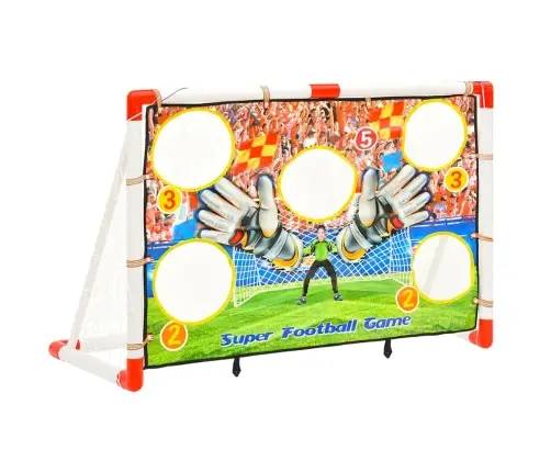 Bērnu Futbola Vārtu Komplekts Ar Sienu, 120X51X77,5 Cm Vidaxl
