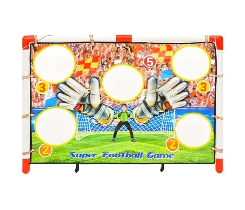Bērnu Futbola Vārtu Komplekts Ar Sienu, 120X51X77,5 Cm Vidaxl
