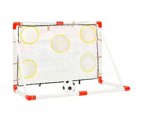 Bērnu Futbola Vārtu Komplekts Ar Sienu, 120X51X77,5 Cm Vidaxl