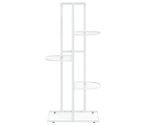 5 Līmeņu Puķu Statīvs, 43X22X98 Cm, Balts Metāls Vidaxl