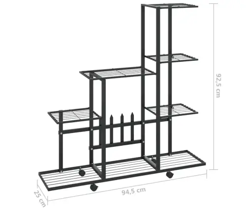 Lillealus Ratastel, 94.5X25X92.5 cm Must, Metall