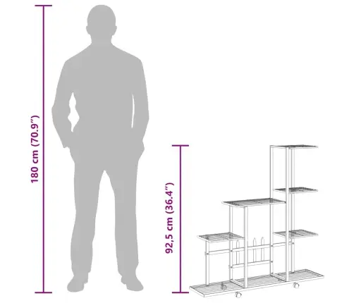 Lillealus Ratastel, 94.5X25X92.5 cm Must, Metall