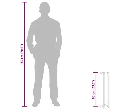 Rätikuhoidja, Valge, 12,5X12,5X60 cm Teras