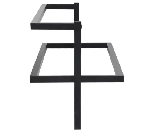 Rätikurest, Must, 95 X 25 X 22 cm Raud