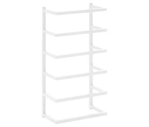 Dvieļu Turētājs, Balts, 24X12X48 Cm, Tērauds Vidaxl