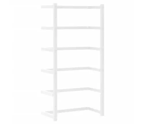 Dvieļu Turētājs, Balts, 24X12X48 Cm, Tērauds Vidaxl