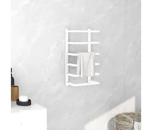 Dvieļu Turētājs, Balts, 24X12X48 Cm, Tērauds Vidaxl