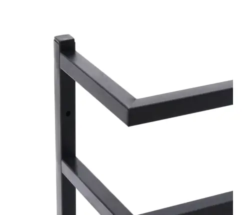 Rätikurest, Must, 24 X 12 X 96 cm Teras