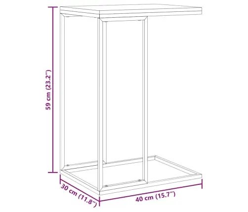 Lisalaud, Must, 40X30X59 Cm Tehispuit