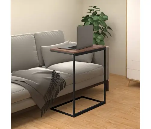 Galdiņš, Melns, 55X35X66 Cm, Inženierijas Koks Vidaxl