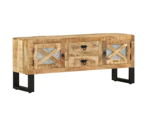 Tv Skapītis, 110X30X45 Cm, Neapstrādāts Mango Koks Vidaxl
