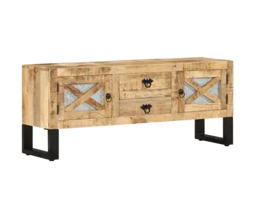 Tv Skapītis, 110X30X45 Cm, Neapstrādāts Mango Koks Vidaxl
