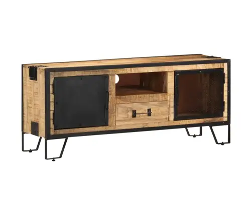 Tv Skapītis, 110X31X46 Cm, Neapstrādāts Mango Koks Vidaxl