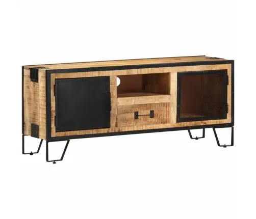 Tv Skapītis, 110X31X46 Cm, Neapstrādāts Mango Koks Vidaxl