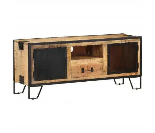 Tv Skapītis, 110X31X46 Cm, Neapstrādāts Mango Koks Vidaxl