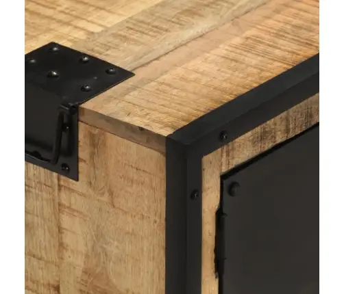 Tv Skapītis, 110X31X46 Cm, Neapstrādāts Mango Koks Vidaxl