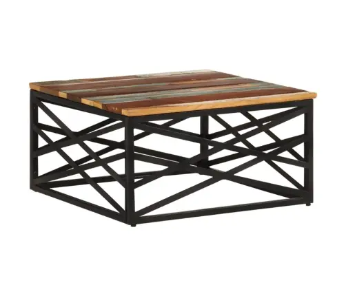 Kavos Staliukas, 68X68X35cm Perdirbtos Medienos Masyvas