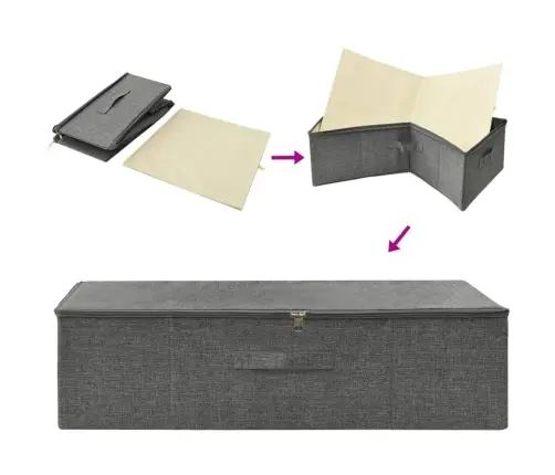 Daiktadėžė, Antracito Spalvos, 70X40X18cm Audinys