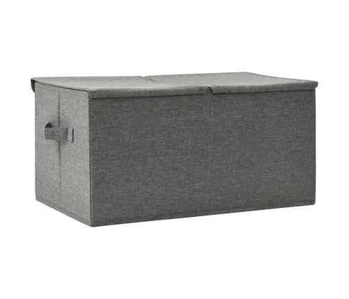 Uzglabāšanas Kastes, 50X30X25 Cm, Audums, Antracītpelēkas Vidaxl
