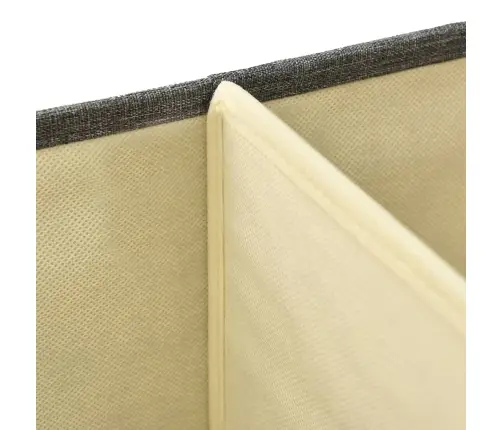 Uzglabāšanas Kastes, 50X30X25 Cm, Audums, Antracītpelēkas Vidaxl