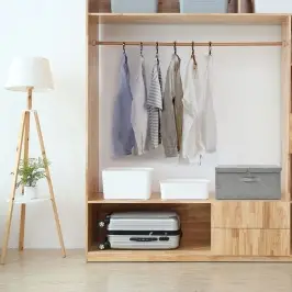 Uzglabāšanas Kastes, 50X30X25 Cm, Audums, Pelēkas Vidaxl