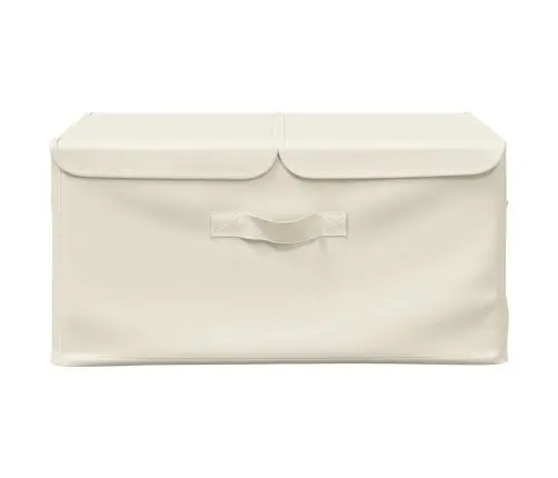 Uzglabāšanas Kastes, 2 Gab., 50X30X25 Cm, Audums, Krēmkrāsas Vidaxl