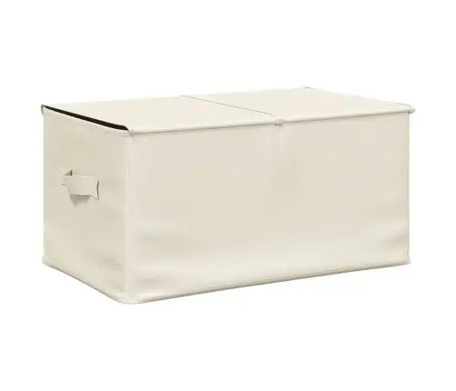 Uzglabāšanas Kastes, 2 Gab., 50X30X25 Cm, Audums, Krēmkrāsas Vidaxl