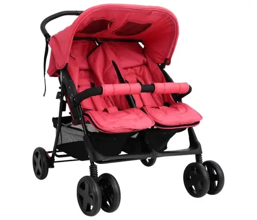 Dvīņu Ratiņi, Sarkani, Tērauds Vidaxl