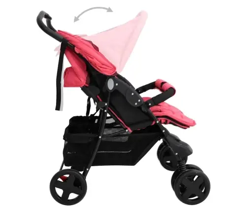 Dvīņu Ratiņi, Sarkani, Tērauds Vidaxl