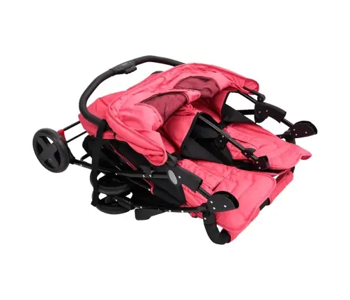 Dvīņu Ratiņi, Sarkani, Tērauds Vidaxl